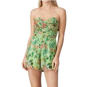 Jay Godfrey Designer Bohemian Fairy Cottagecore Sweetheart Floral Romper XS